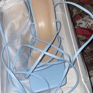 tie leg stiletto heels strappy sandals